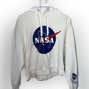 NASA Cropped Hoodie